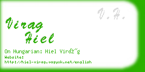 virag hiel business card